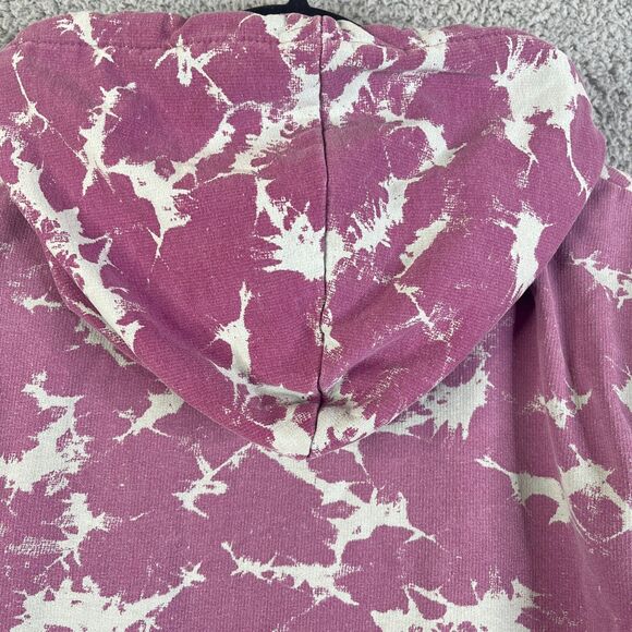 Volcom Sweatshirt Mens Large Hoodie Lavender Fleece Sweater Surf Skate Pullover - Picture 4 of 11